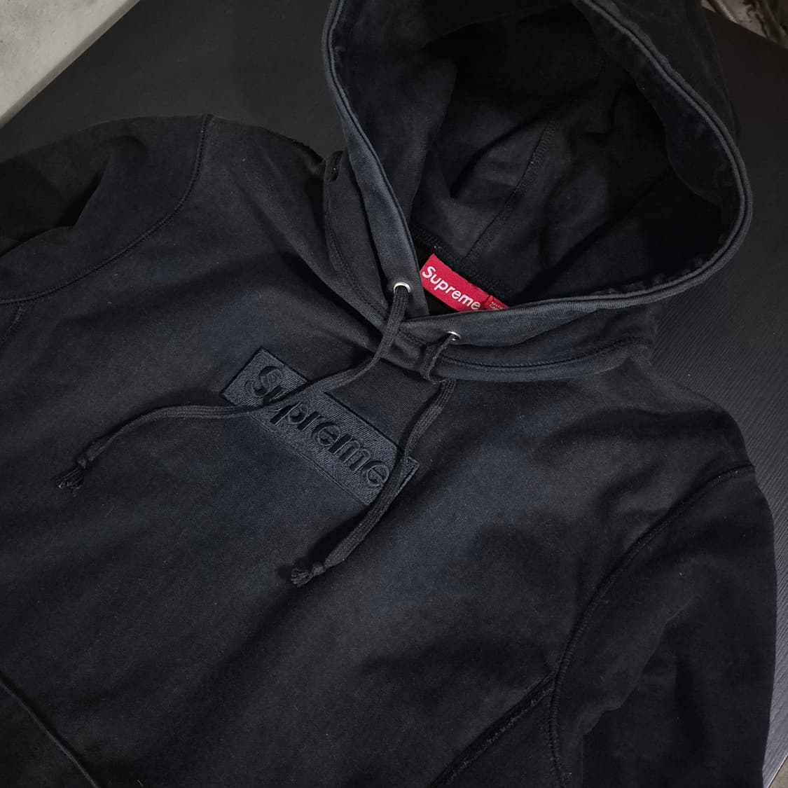 슈프림 14년도 박스로고 블랙 S사이즈 후드티 상품이미지2
