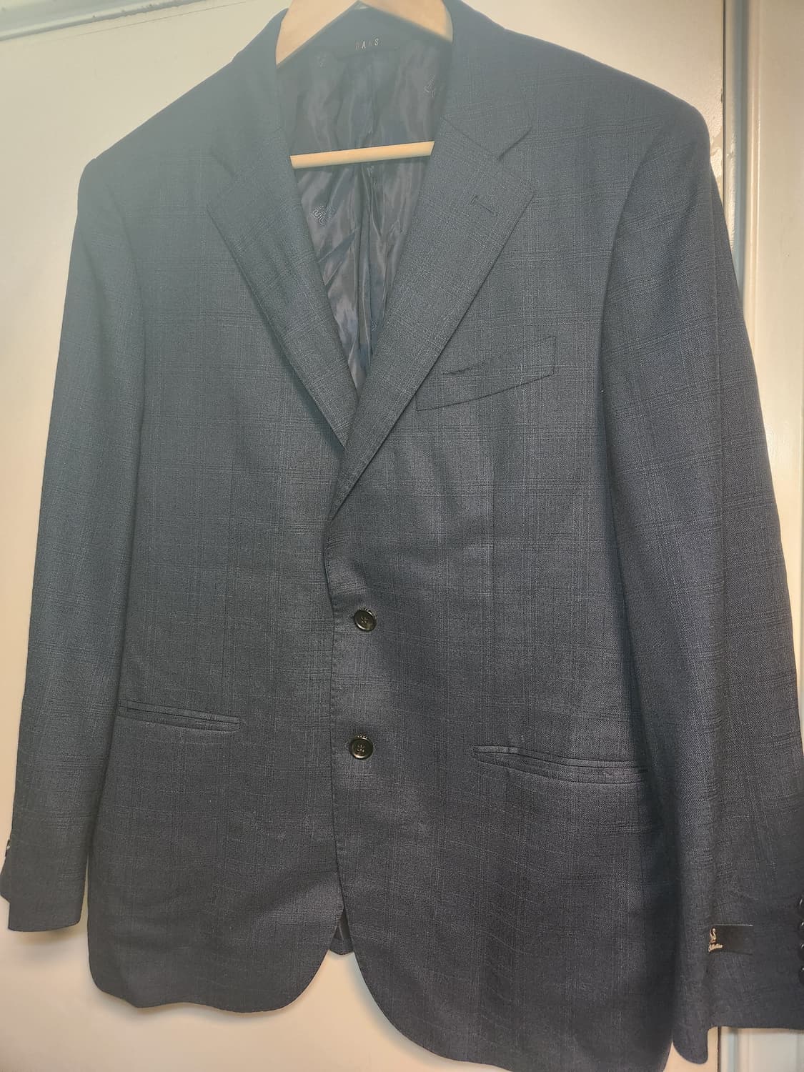 닥스 네이비 체크 정장셋업 키170용 상품이미지1