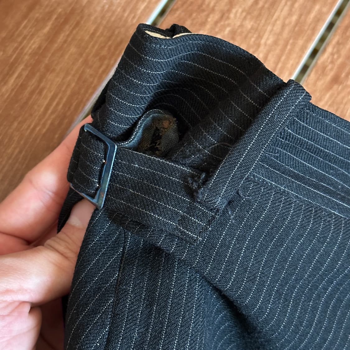 ~80‘s Euro pin striped dress work pants 상품이미지7