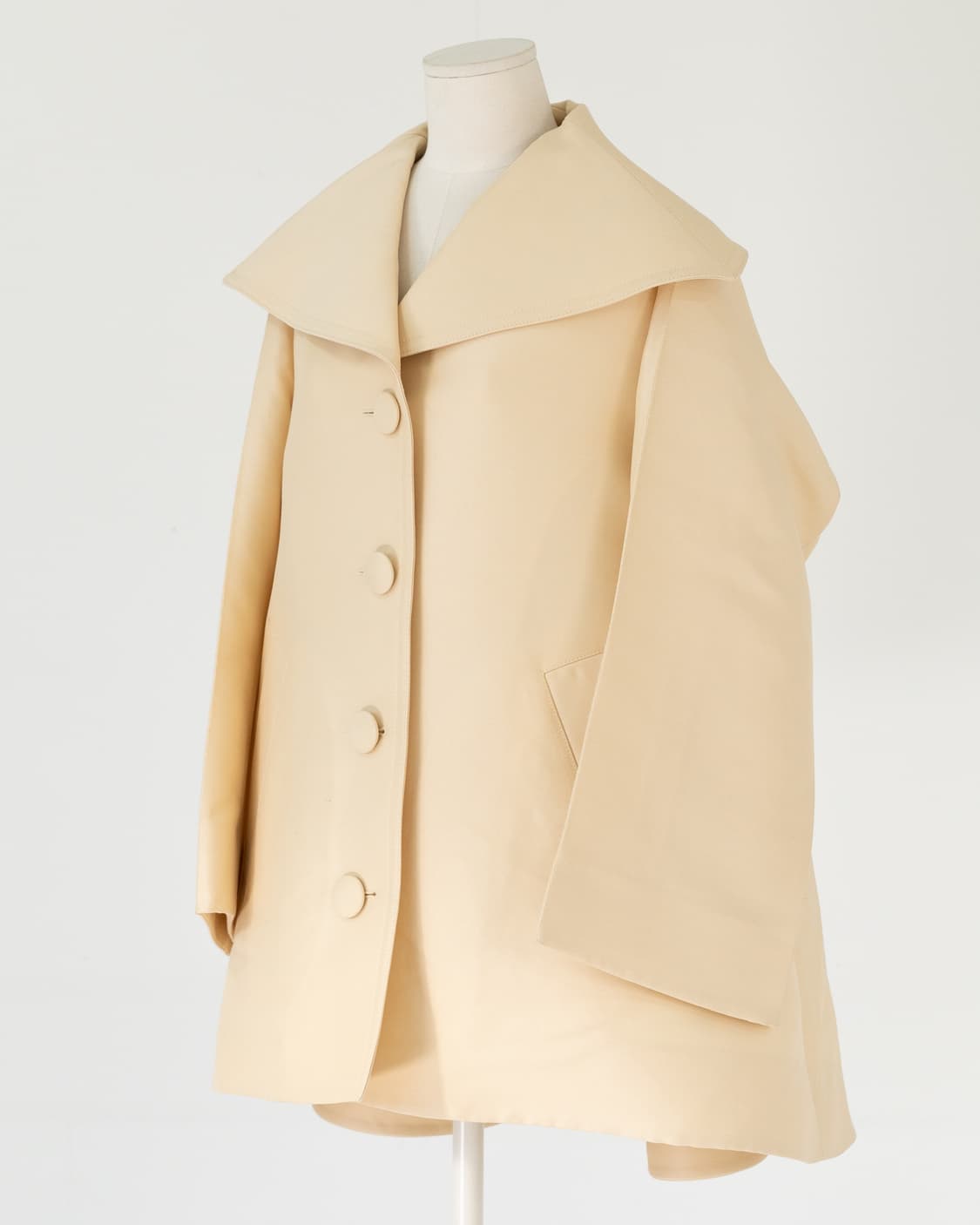 LANVIN (랑방) 21S/S 실크 울 블렌드 스윙 코트 상품이미지2