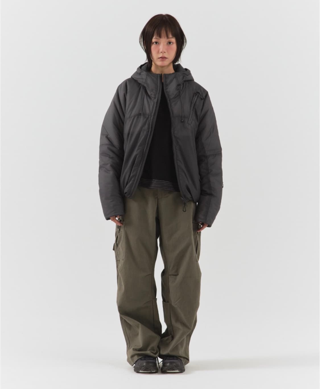 패러킷 리버시블 신슐레이트 패디드 점퍼 (차콜) 상품이미지2