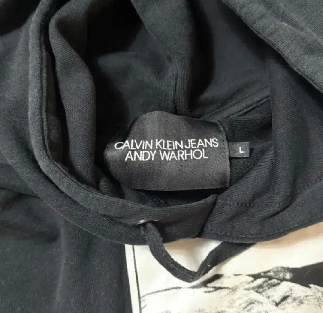 캘빈클라인진스 X 앤디워홀 라프시몬스 프린팅 후드티 L 상품이미지2