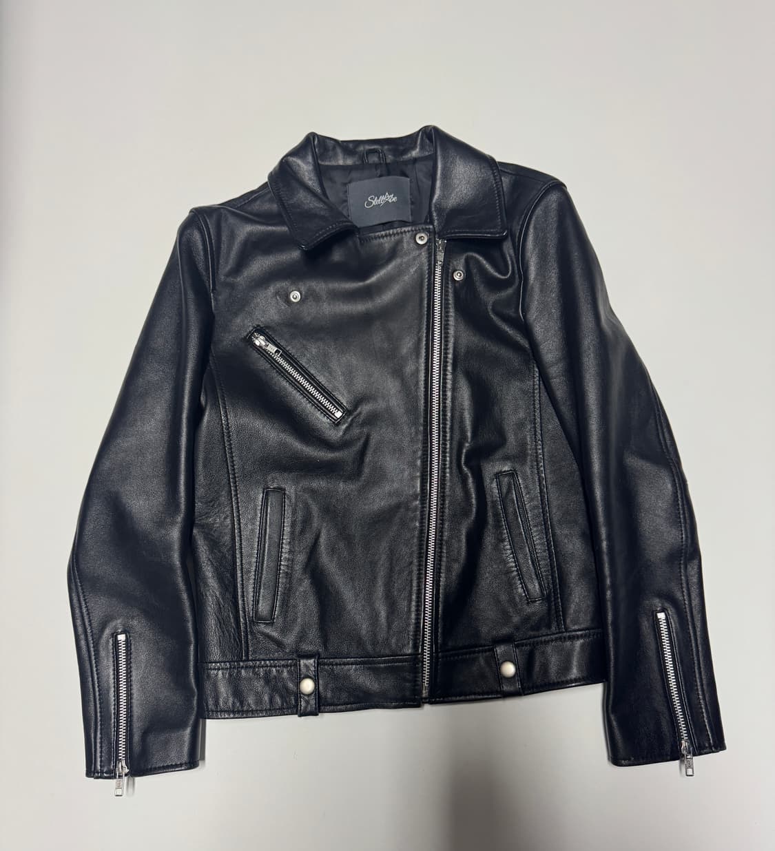 여성 스텔라비 리얼 양가죽 라이더 자켓 S 상품이미지1