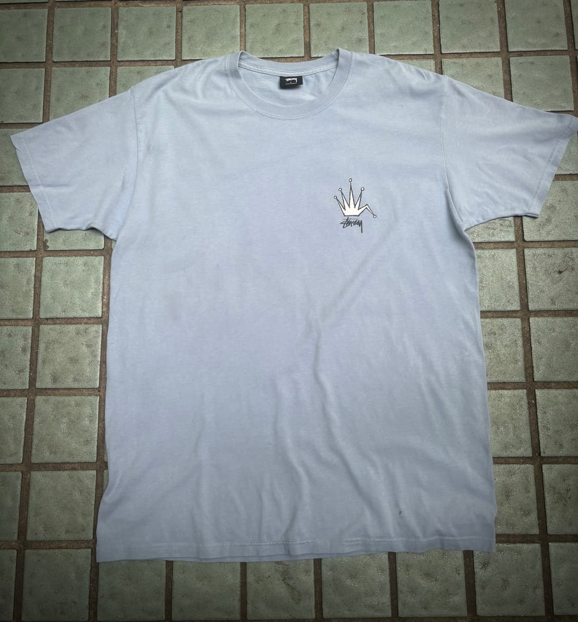 Stussy 스투시 크라운 티셔츠 더스티블루 L 상품이미지2