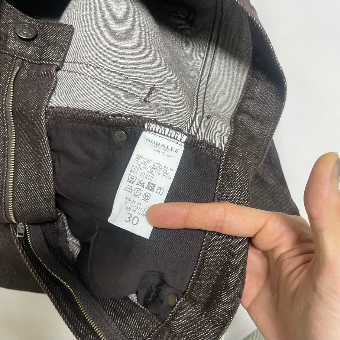 오라리 하드트위스트 데님 셋업 4/30 상품이미지2