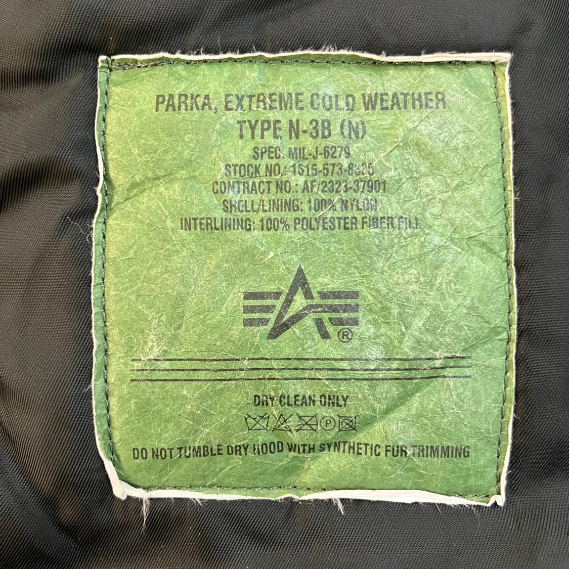 알파인더스트리 N3B 블랙 파카 L 상품이미지7