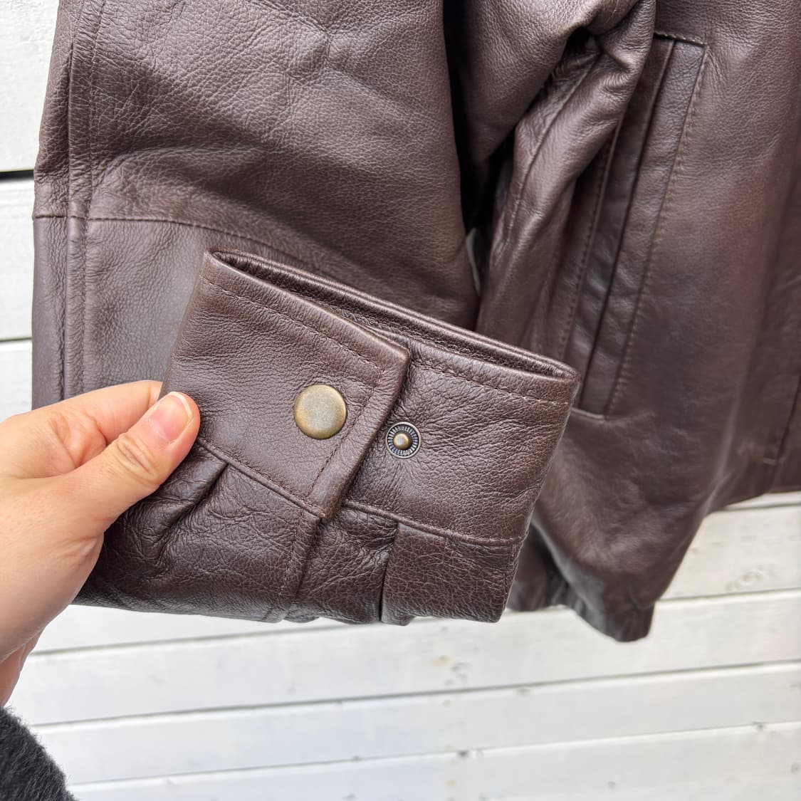 Vintage 빈티지 레더 가죽 자켓 (새상품) 상품이미지7