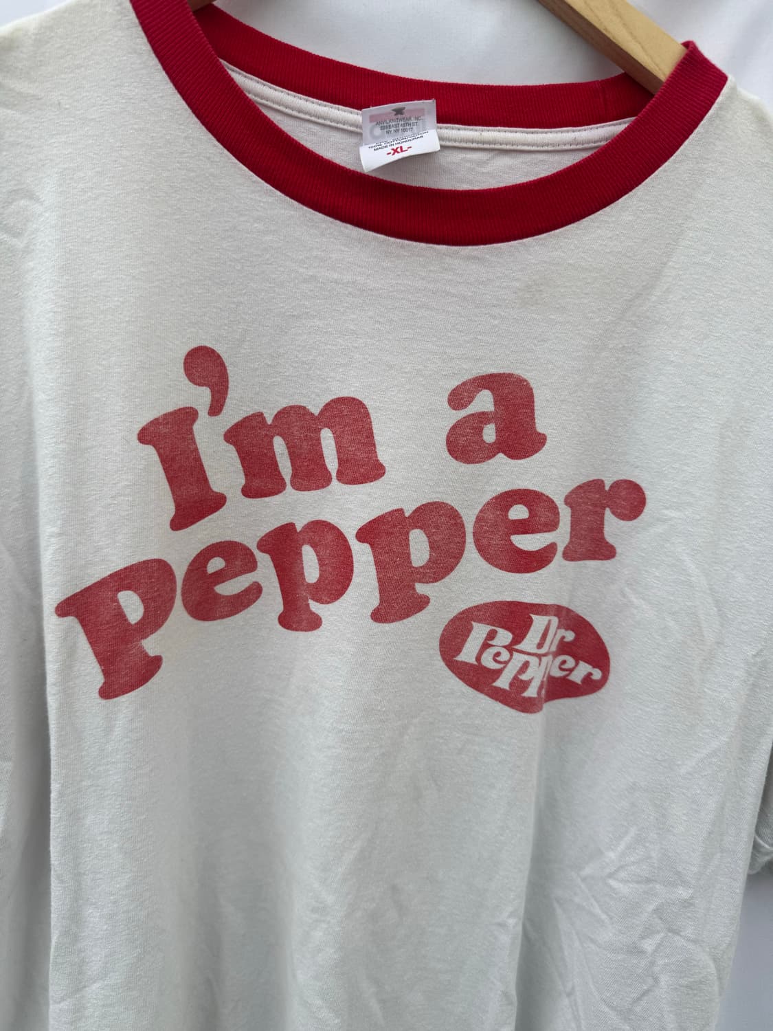 90s Dr. Pepper 빈티지 링거 반팔티셔츠 상품이미지4
