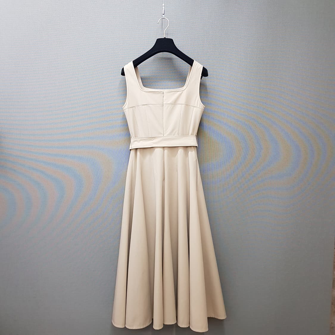 미샤 2024 스퀘어넥 벨트 A라인 롱 원피스 XS사이즈 상품이미지6