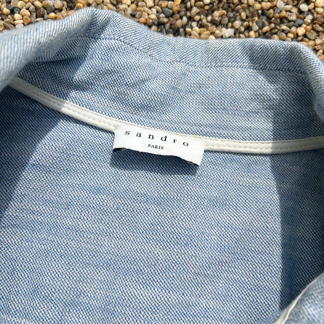 산드로(Sandro)연청 데님 점프수트 자켓 상품이미지4