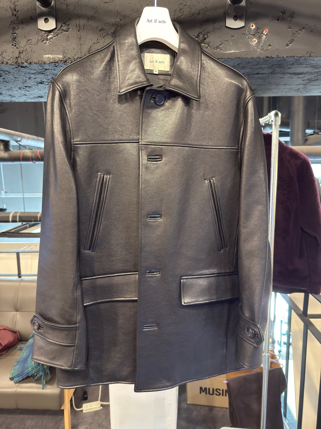 아트 이프 액츠 레더 카코트 상품이미지3