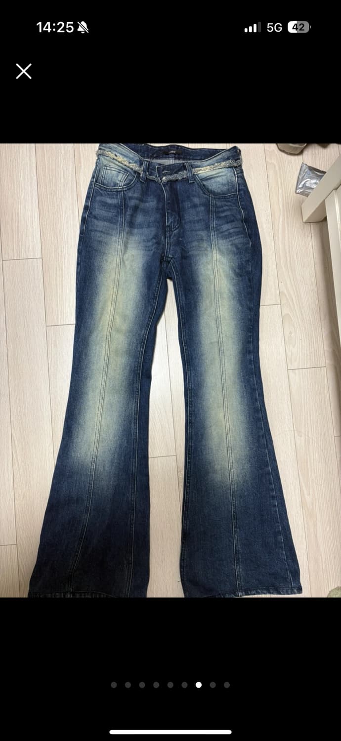 므넴 로우 부츠컷 데님 미듐 상품이미지3