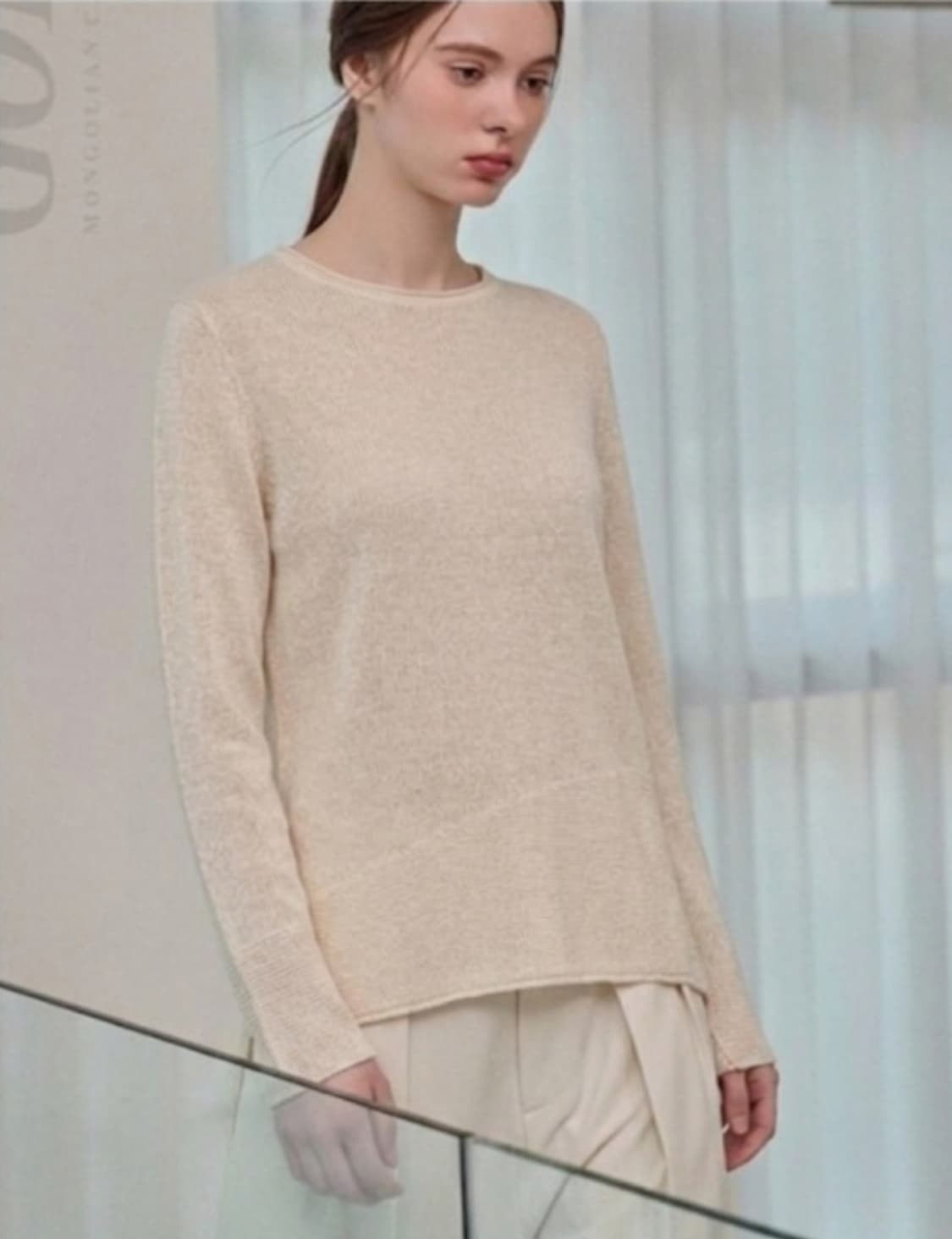 GOBI 고비 메탈릭 케시미어 니트 S사이즈 상품이미지2