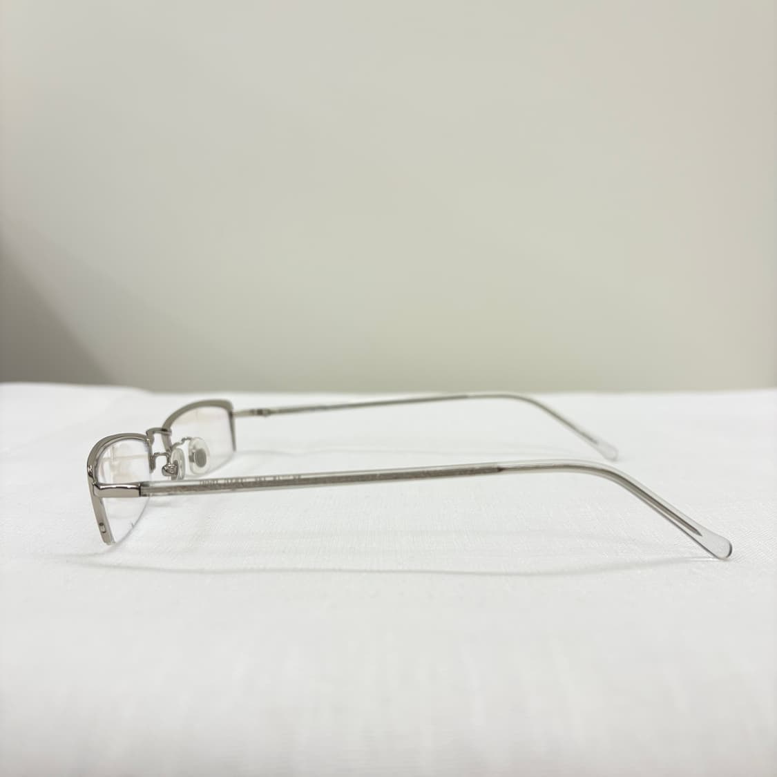 DINO GIO 실버 반무테 빈티지 안경 21kgp 상품이미지3