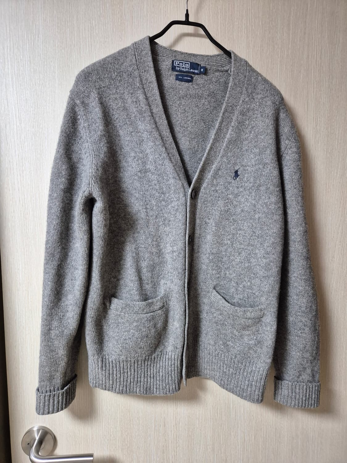 (정품) 폴로 랄프로렌 램스울 가디건 그레이 M 남성 상품이미지1