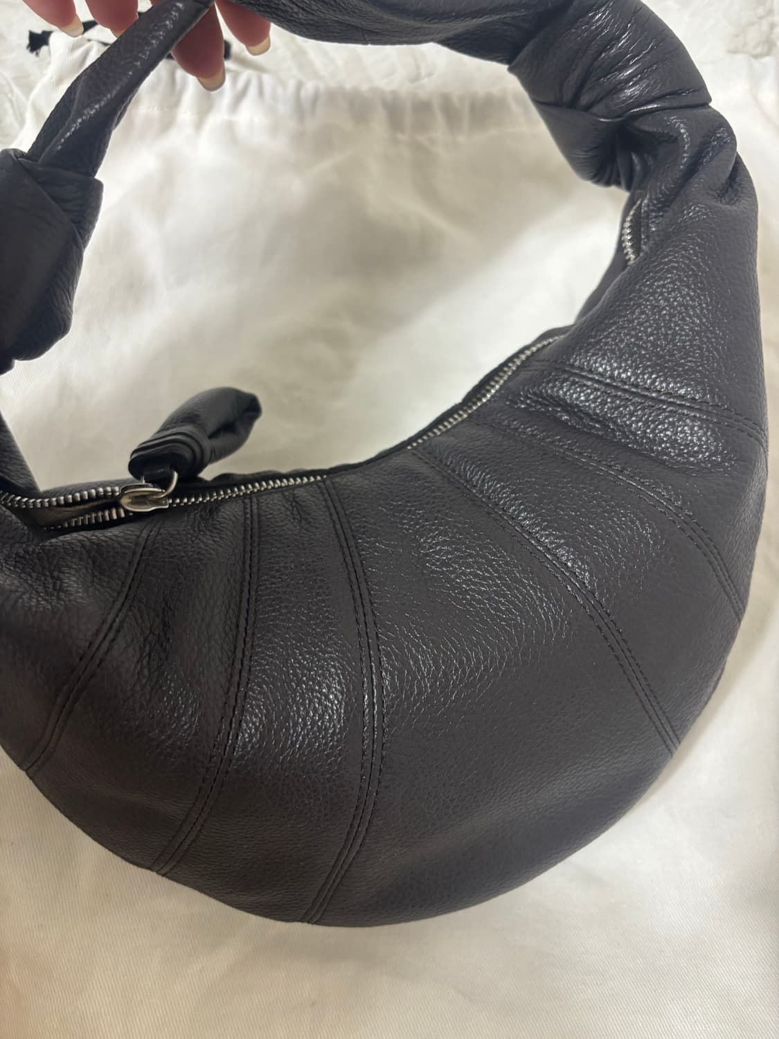 르메르 포춘백 미니 다크초코 (그레인레더) 정품 상품이미지1