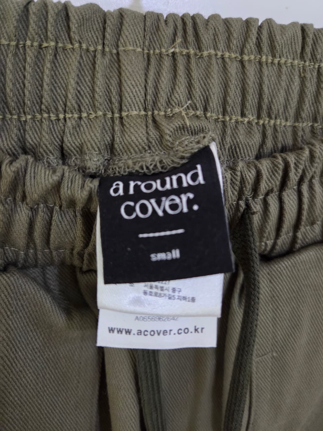 어커버 어라운드커버 면스판카고팬츠 새상품 상품이미지3