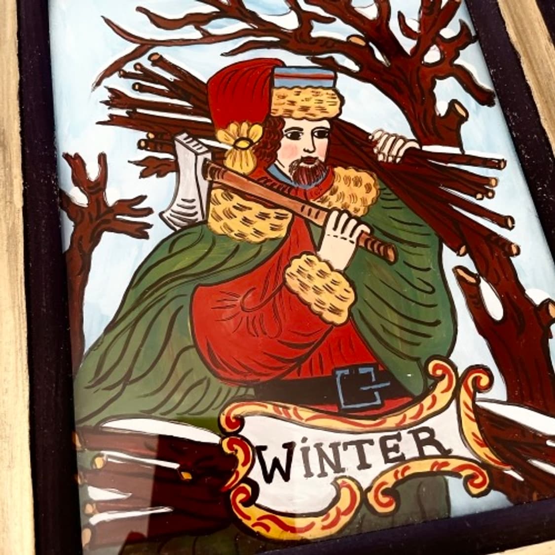 앤틱 독일 핸드페인트 액자세트 상품이미지5