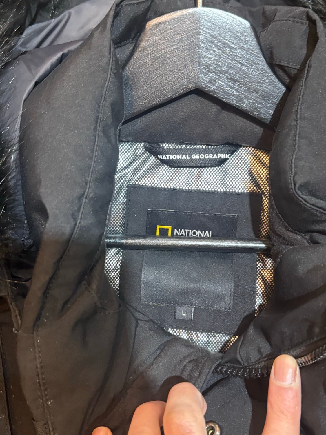 내셔널지오그래픽 블랙 숏패딩 L사이즈 상품이미지5