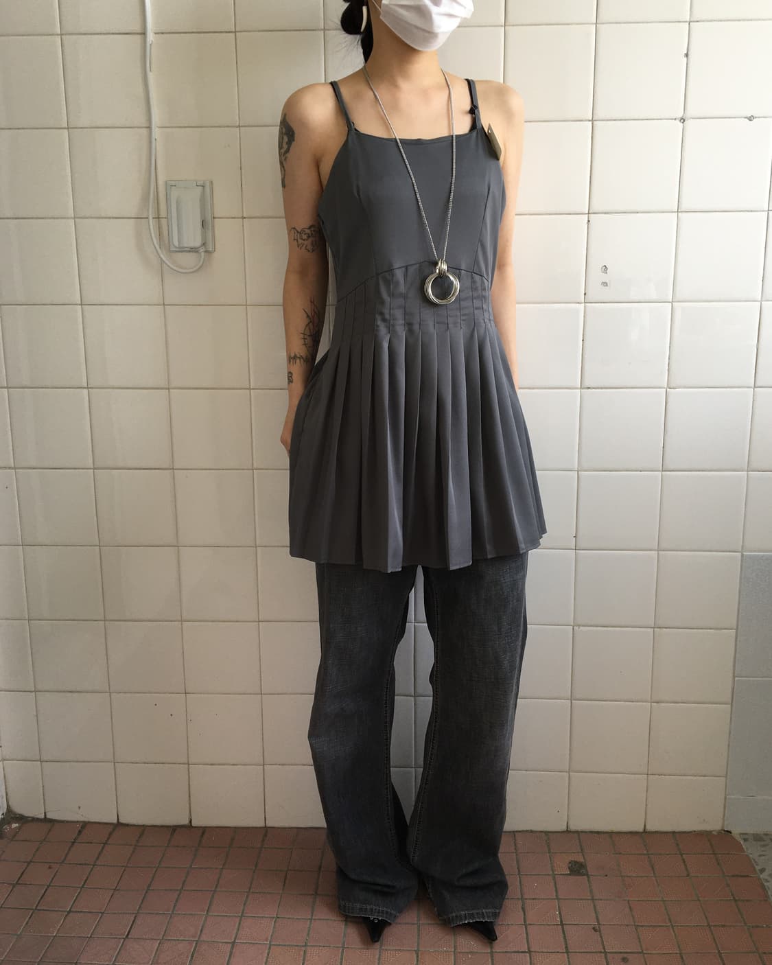 Pleats point sleeveless 상품이미지7