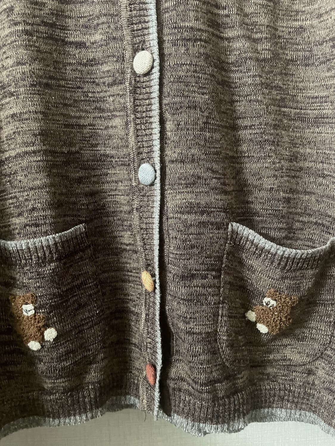 모리걸 빈티지 곰돌이 브라운 가디건 스커트 set🐻🤎 상품이미지4