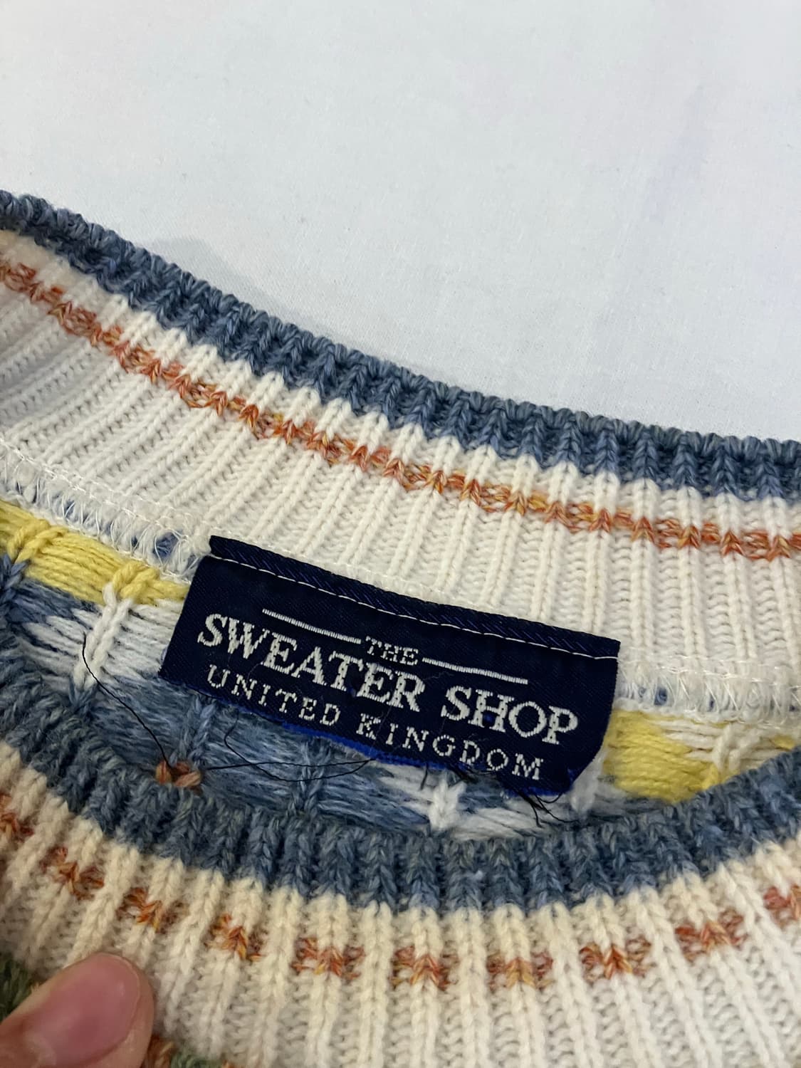 90s Sweater Shop 멀티케이블 쿠지 니트 상품이미지5