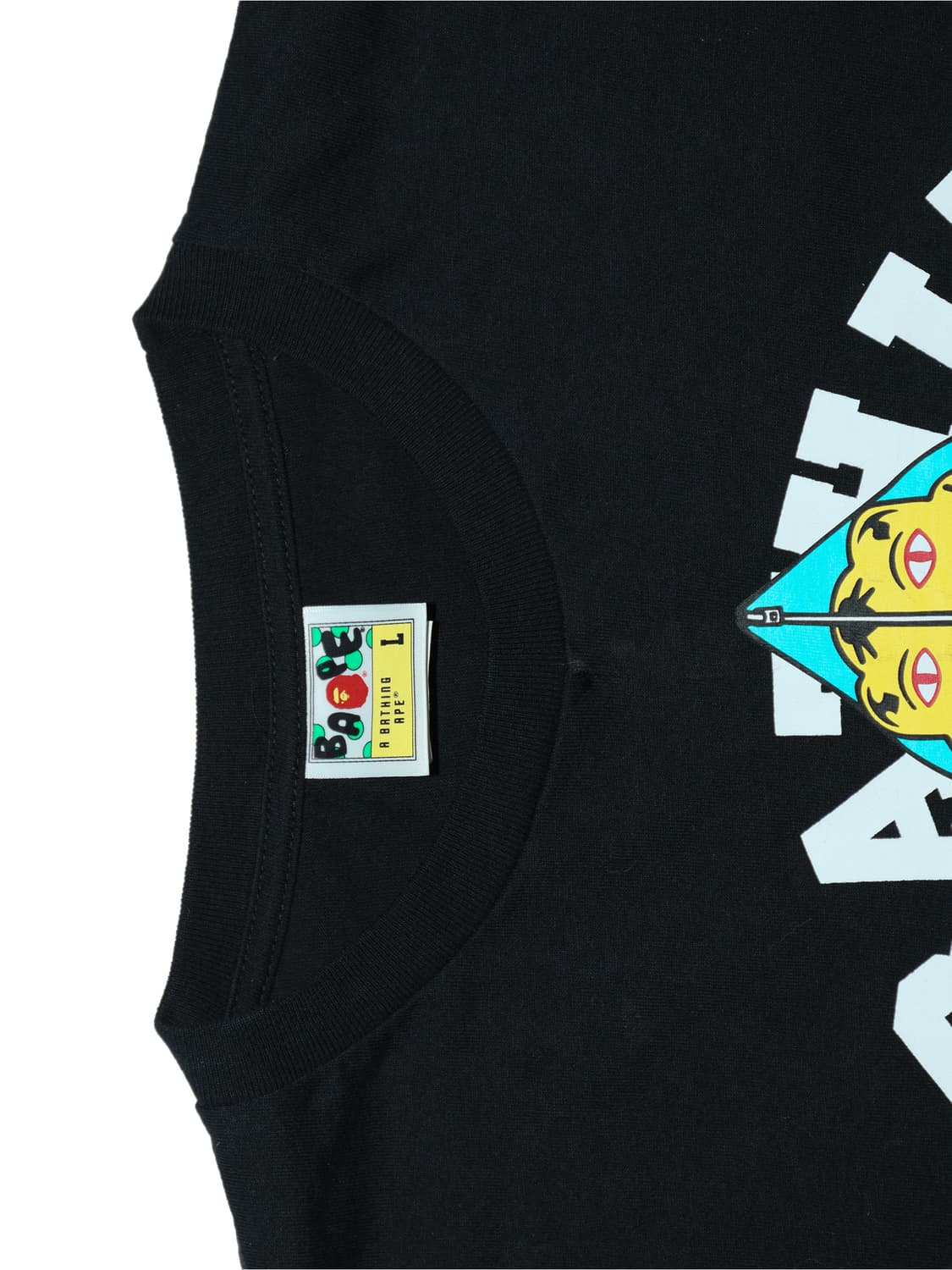 [정품]베이프 샤크 타이거 풀집 그래픽 반팔티 블랙 L 상품이미지4