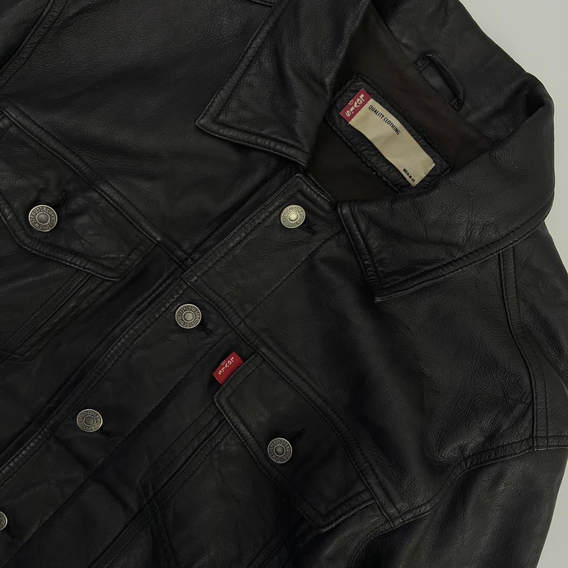 Levi‘s  리바이스 레드탭 램스킨 블랙 트러커 자켓 상품이미지3