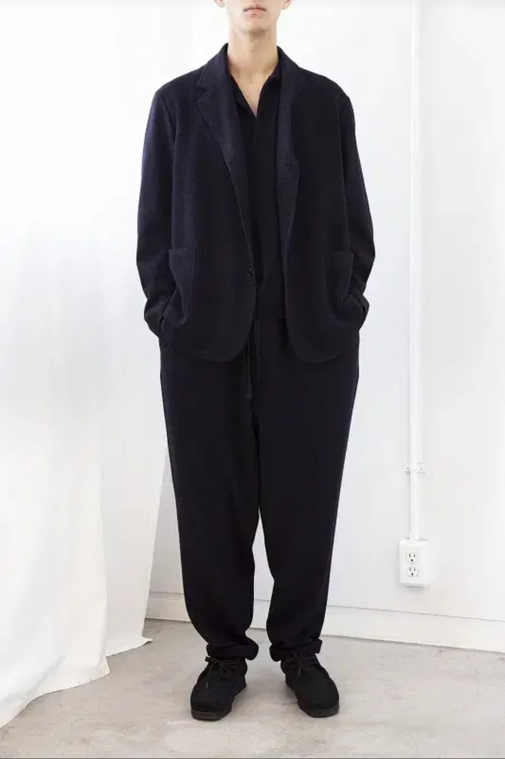 comoli 코모리 울 핀 실크 셋업 상품이미지1