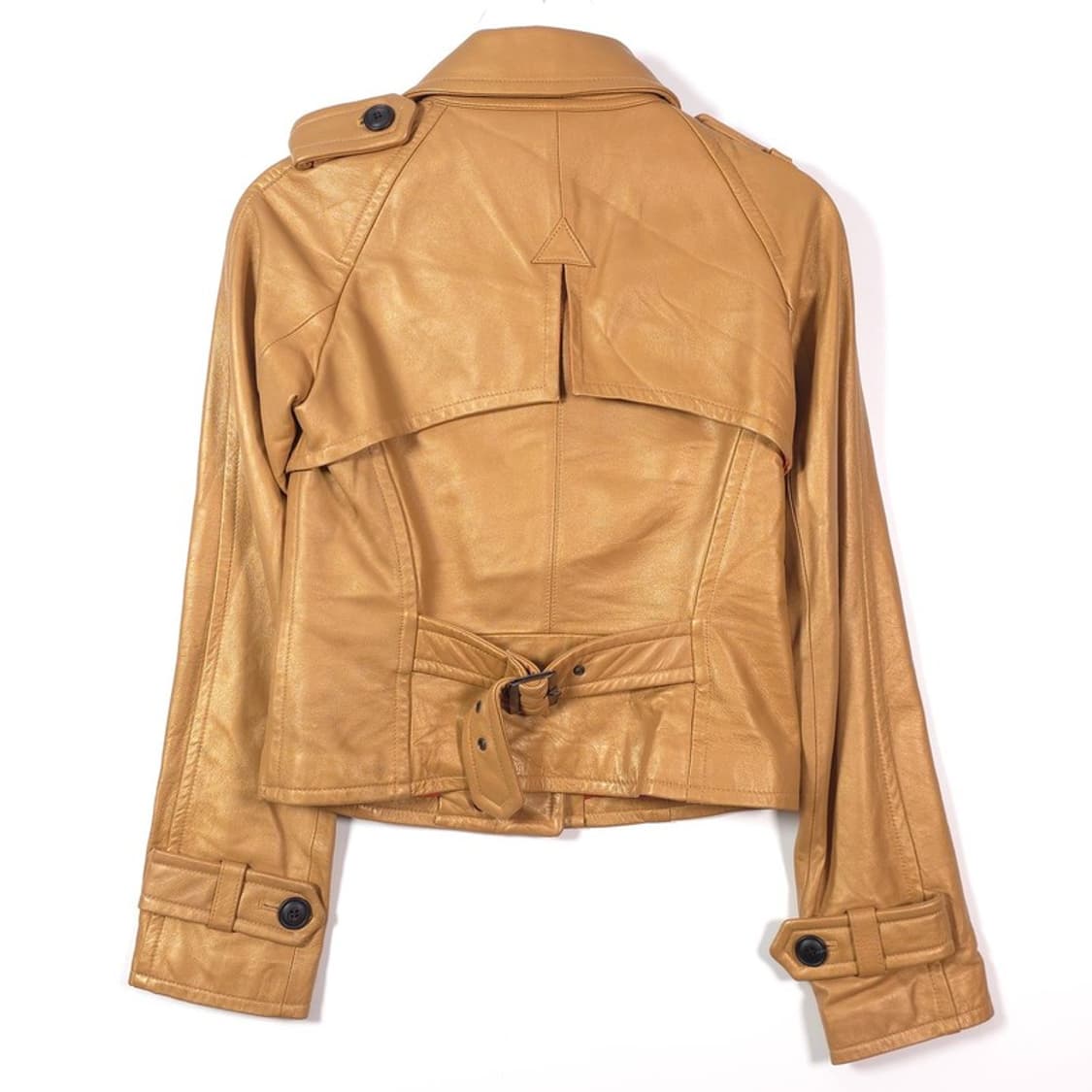 카루소 리얼 양가죽 100% 견장 숏 레더 자켓 55 상품이미지7