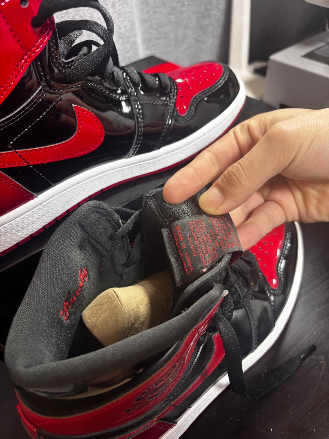 나이키 조던 1 레트로 하이 OG 페이던트 브레드 상품이미지5