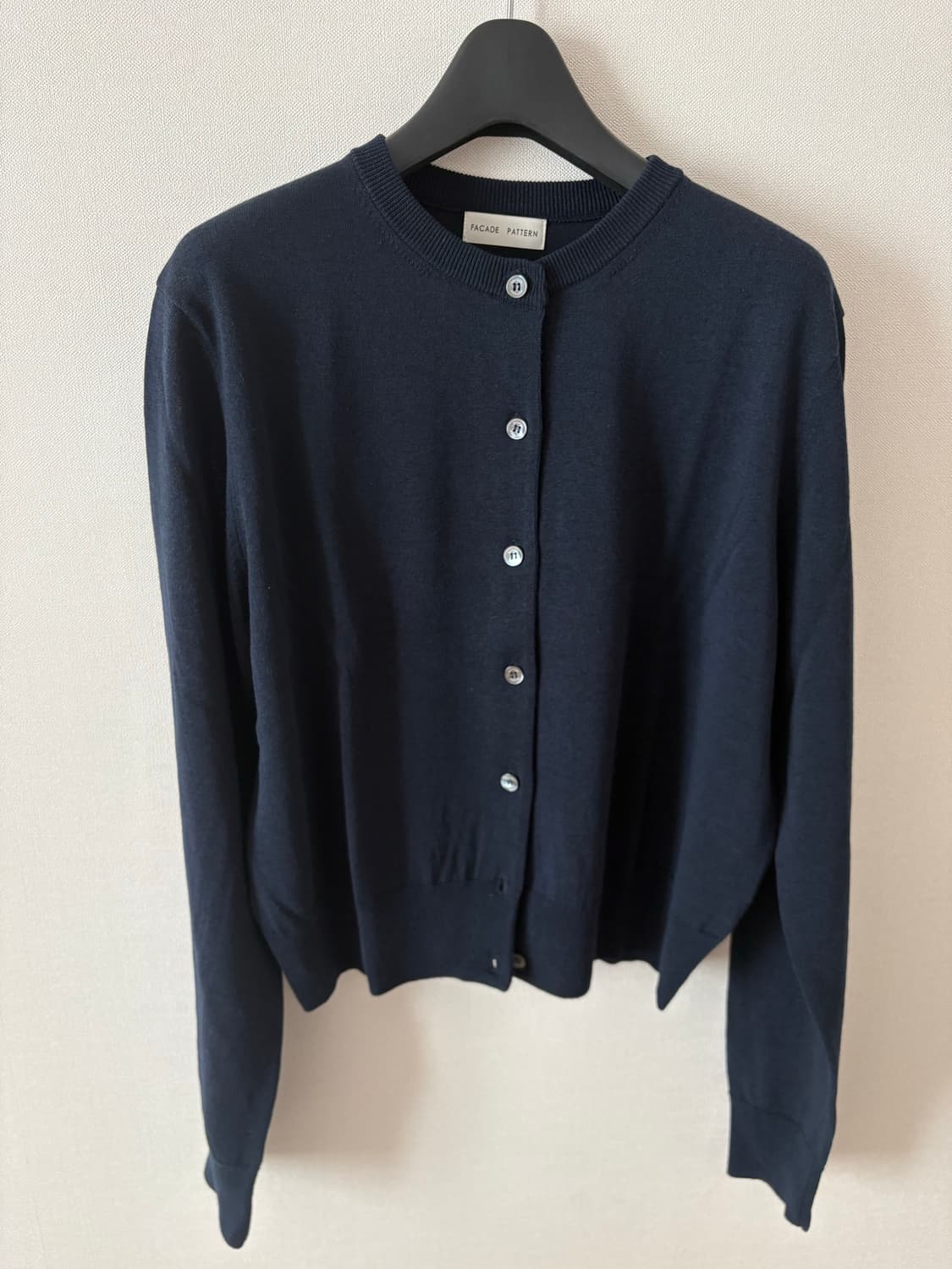 파사드패턴 페이퍼 가디건 상품이미지1