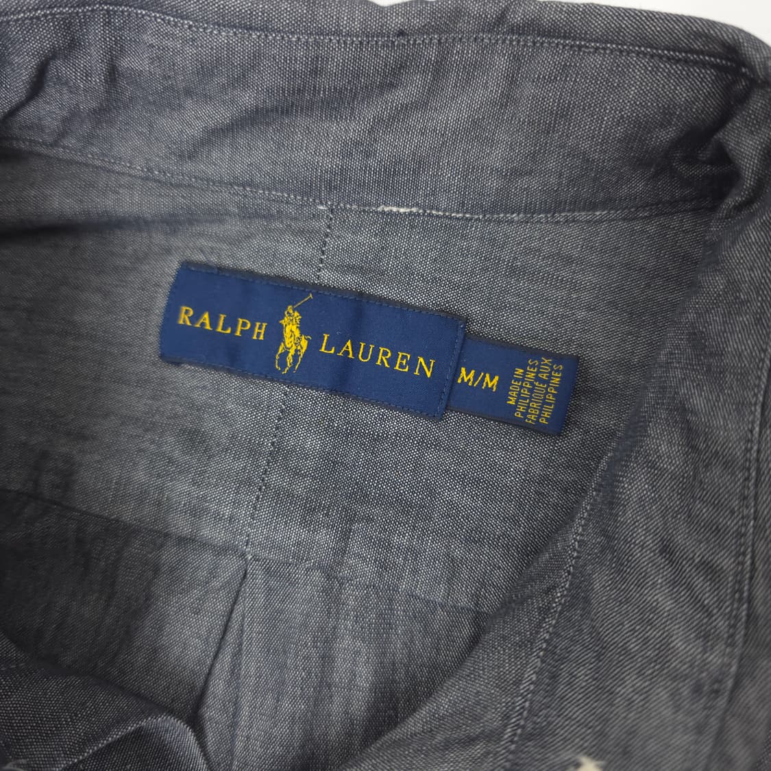 폴로 랄프로렌 옥스포드 코튼셔츠 그레이 (M) 상품이미지3