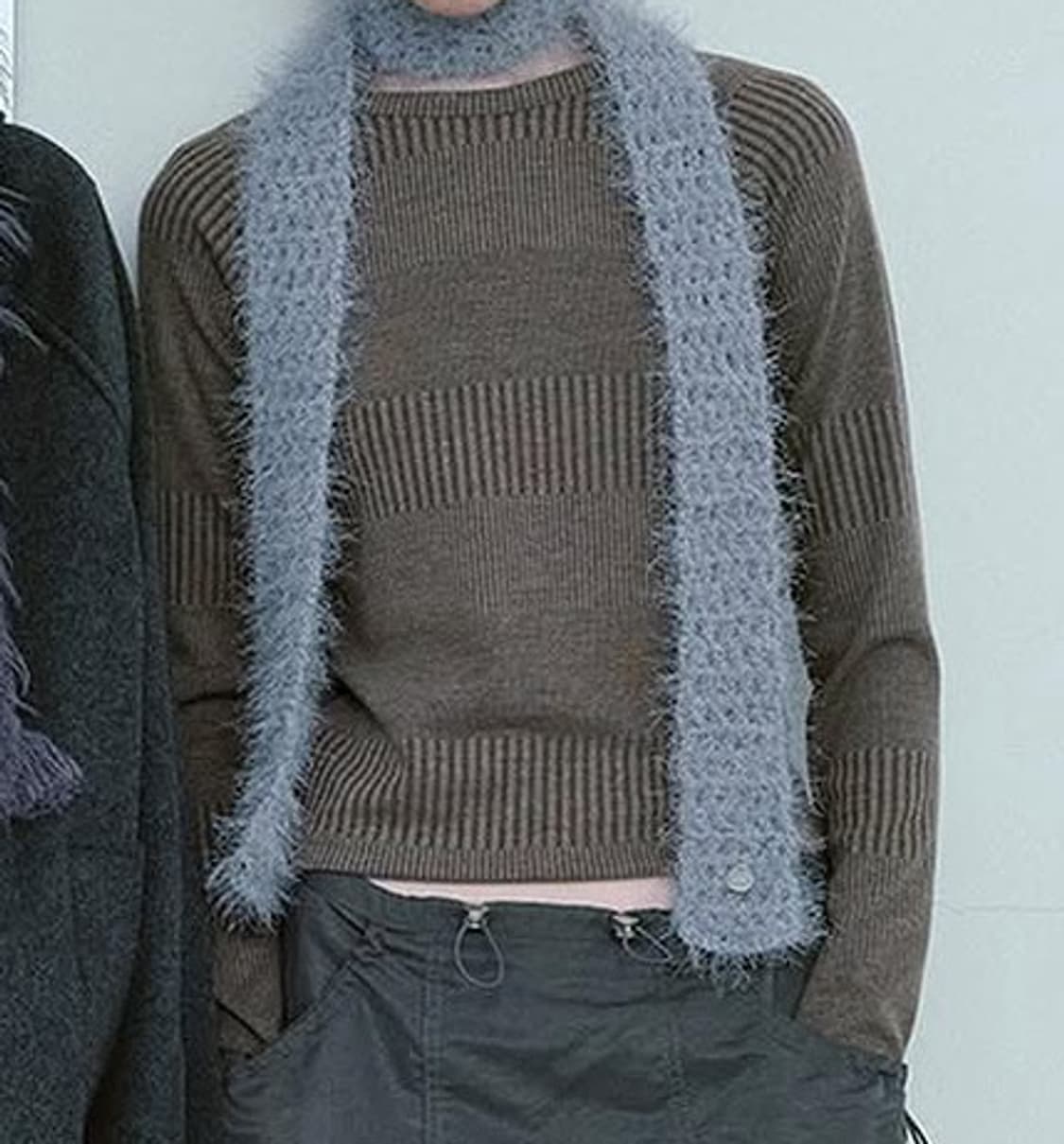 타입서비스 믹스 니트 브라운 상품이미지1