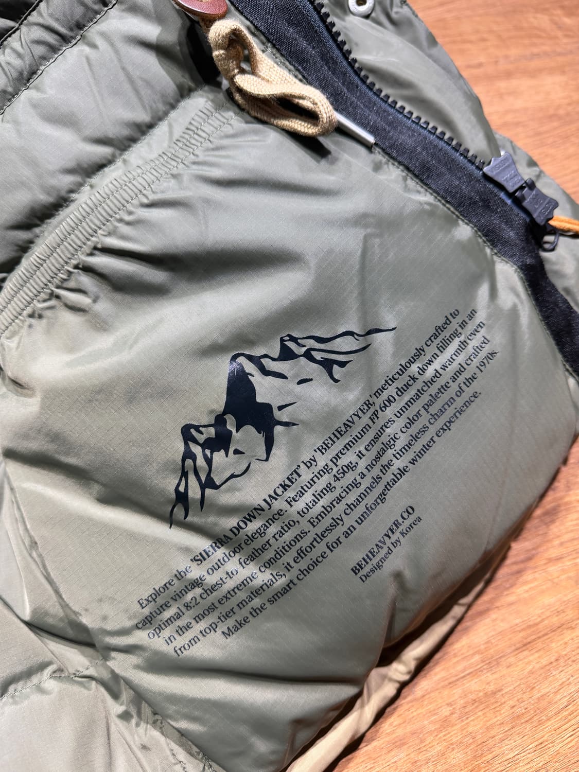 비헤비어 시에라 덕다운 파카 패딩 브라운 탄 상품이미지7