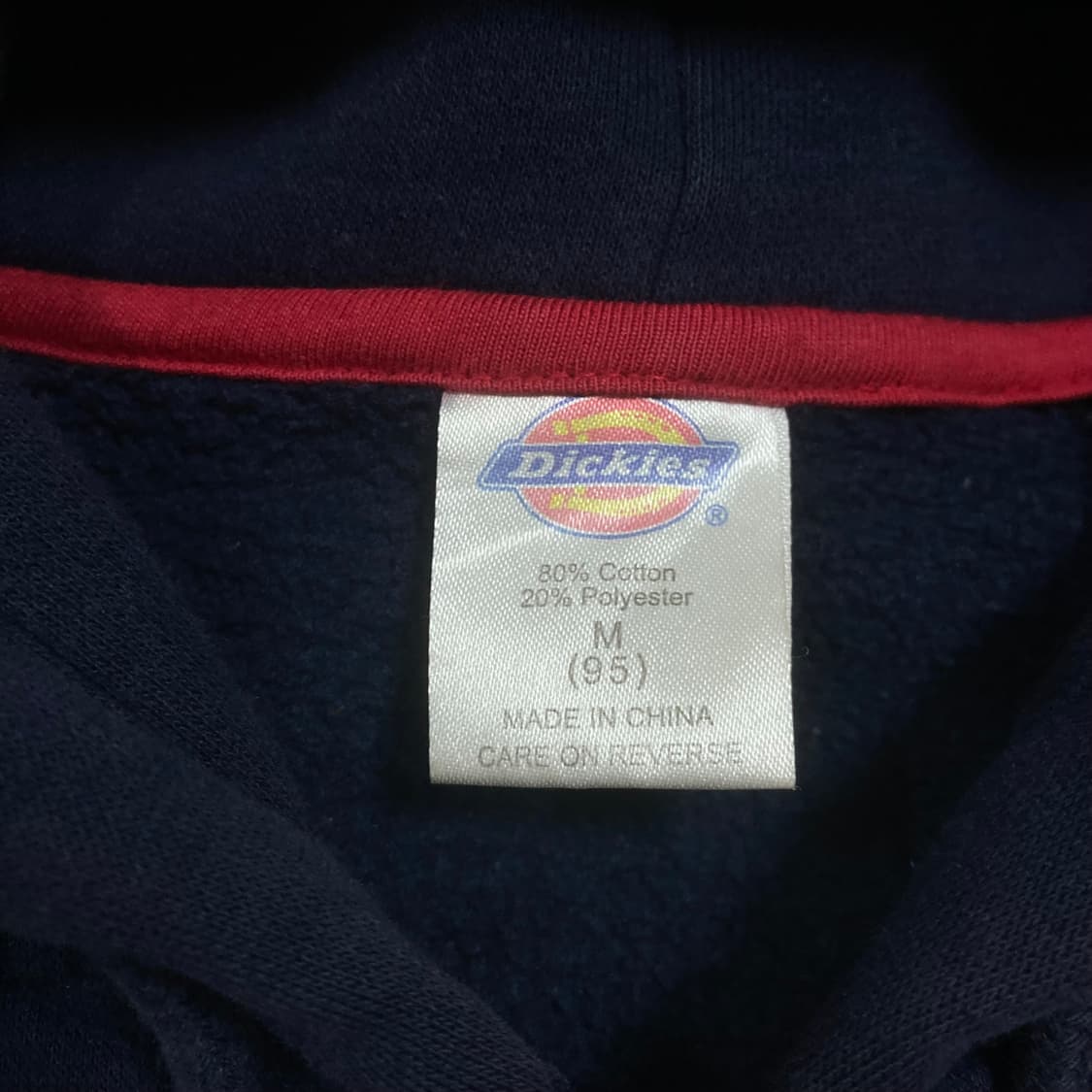 디키즈 스펠아웃 로고 네이비 후드 집업 상품이미지3