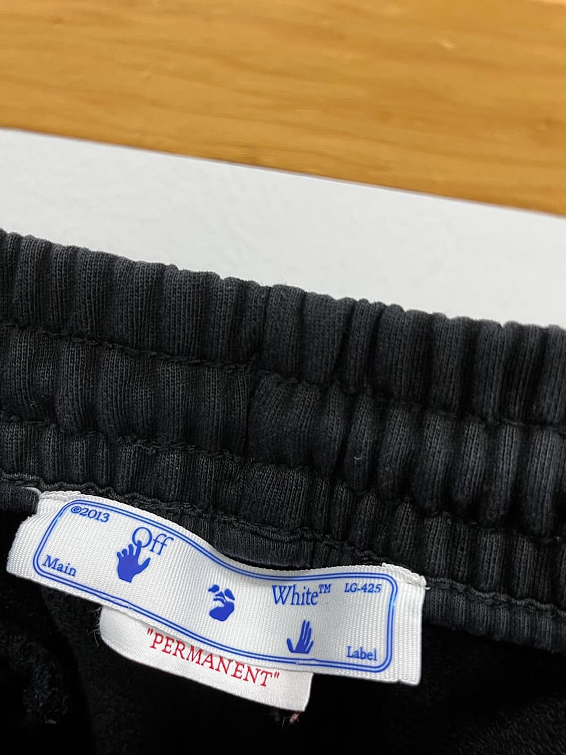 30) 오프화이트 블랙 스웻팬츠 상품이미지6