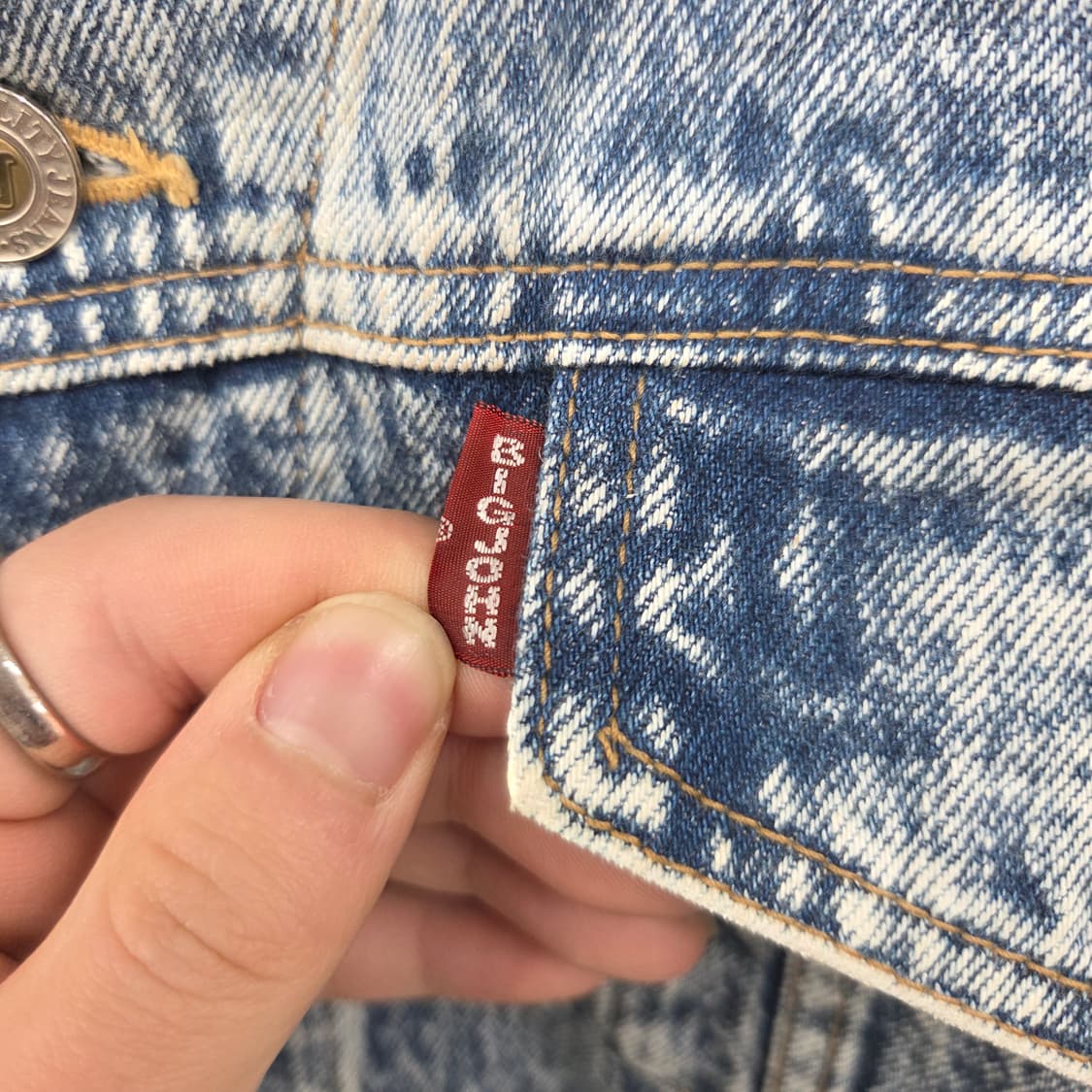 빅존 청 데님 워싱 자켓 남L 상품이미지3