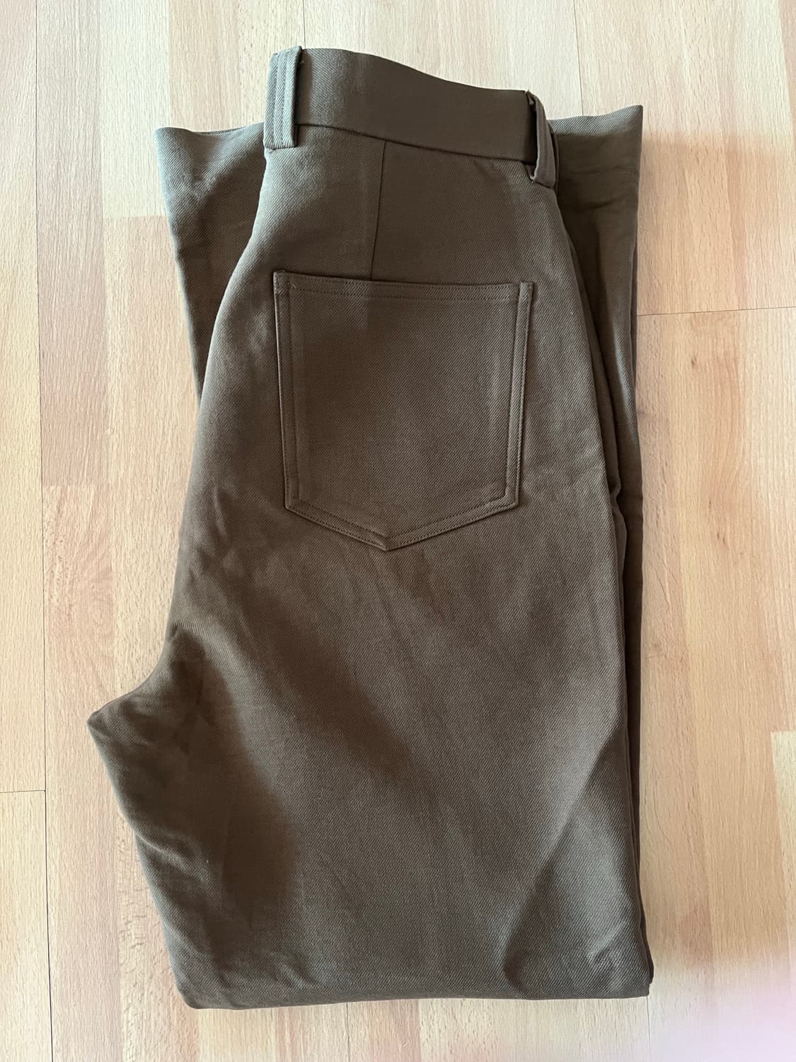 STU 플레어 데님 팬츠 브라운 L 상품이미지3