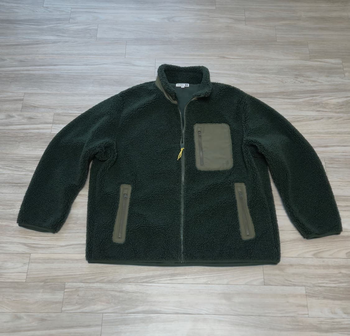 유니클로 / JW앤더슨 헤비후리스 다크그린 / 4XL 상품이미지2