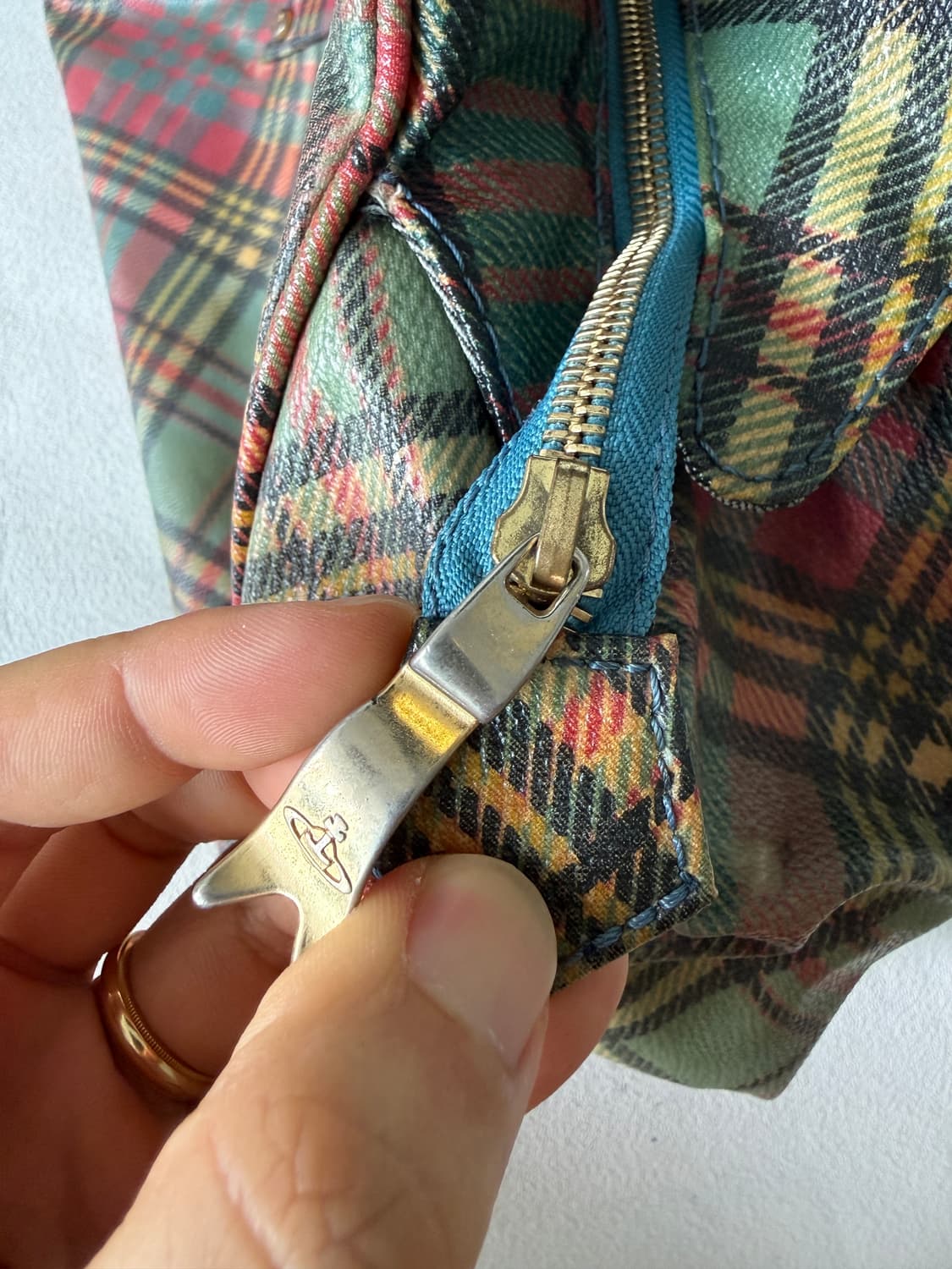 비비안웨스트우드(Viviennewestwood) 체크 토트백(ITALY) 상품이미지8