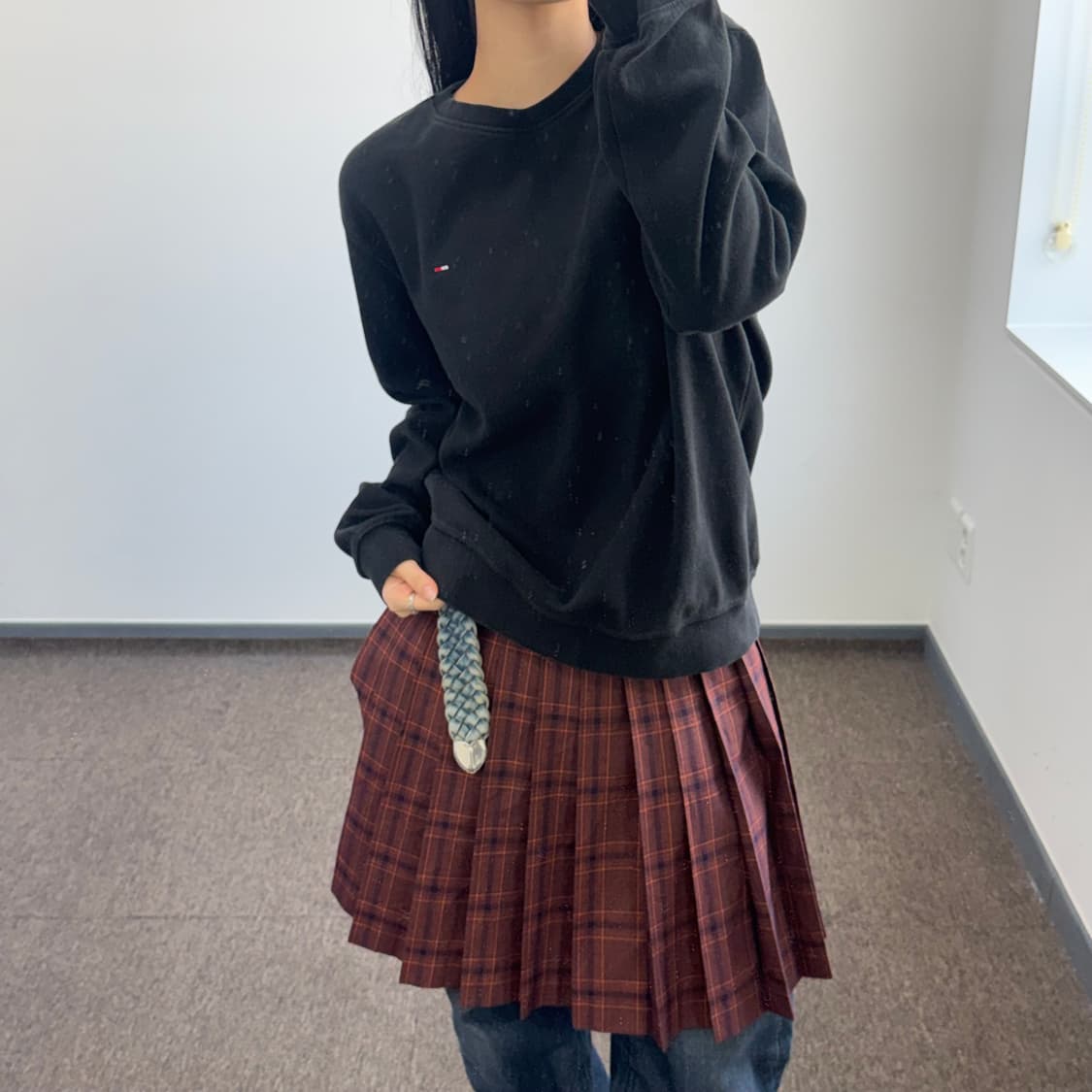 Tommy Hilfiger 타미힐피거 블랙 맨투맨 상품이미지2