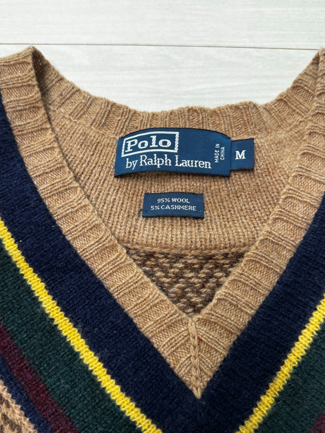 폴로 브라운 헤링본 크리캣 니트 상품이미지2