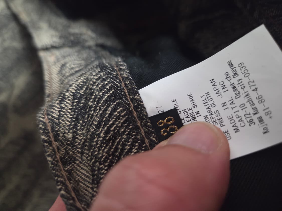 [38]캐피탈 맥파이 데님 블랙베이지 상품이미지4