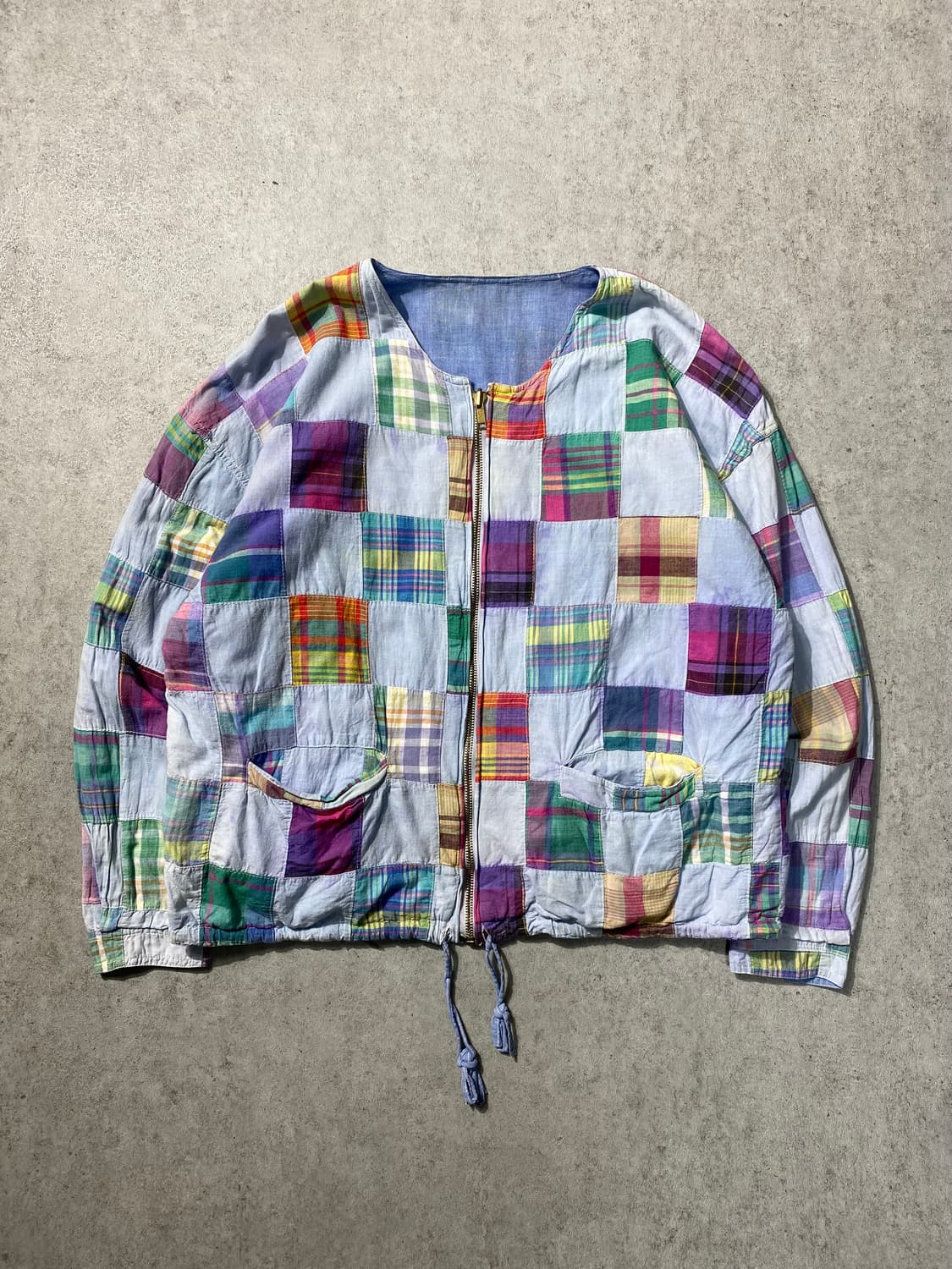 [F] Japanese Vintage 리버서블 패치워크 집업 셔츠 상품이미지2
