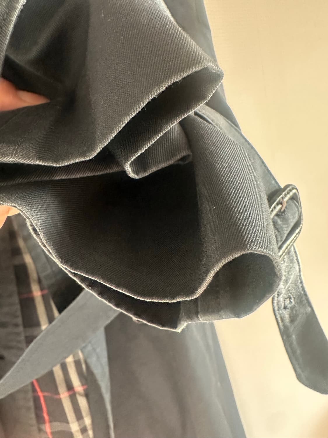 90s 버버리 트렌치 코트 다크네이비 상품이미지4