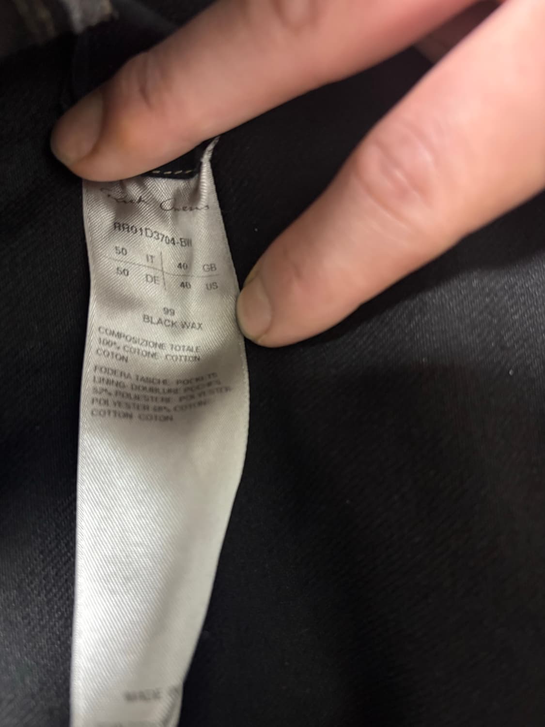 릭오웬스 24ss 리도 데님 워크자켓 50 상품이미지5