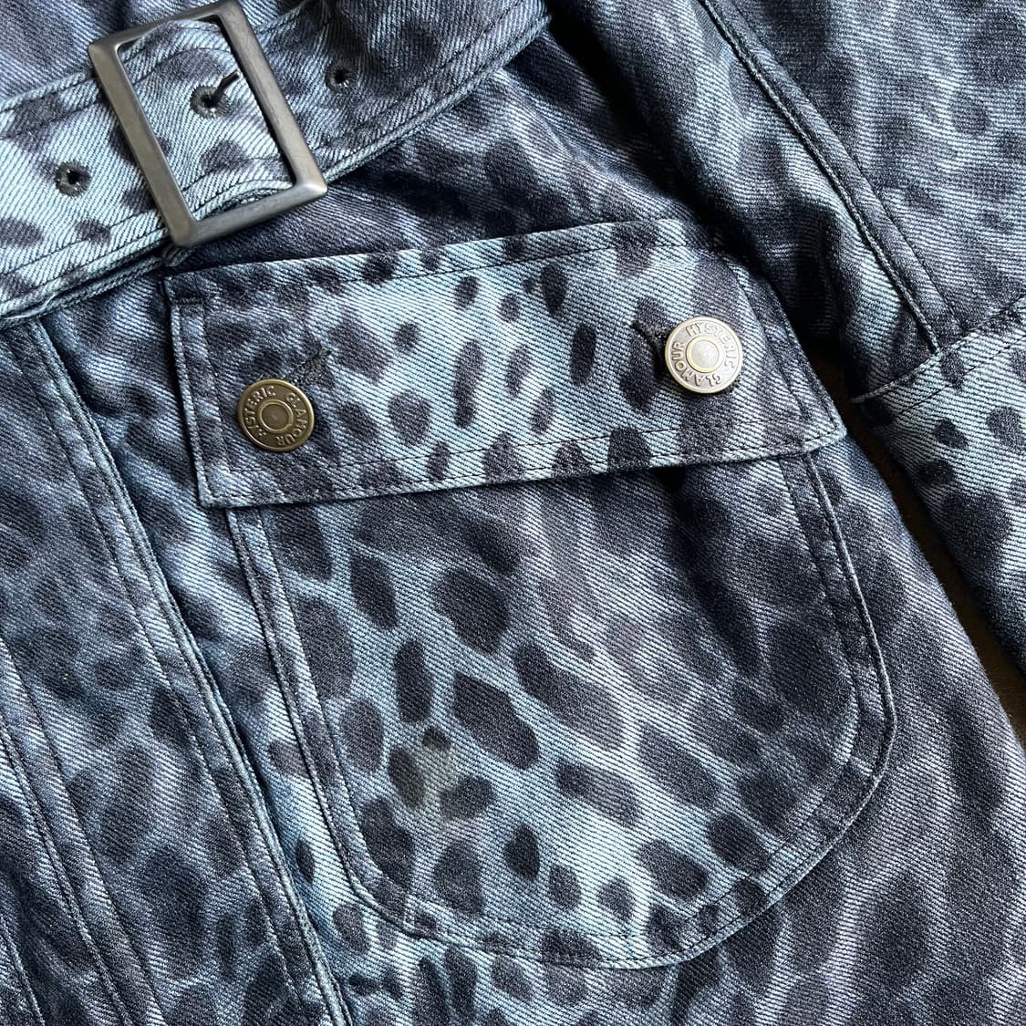 히스테릭글래머 레오파드 미디 코트 상품이미지2