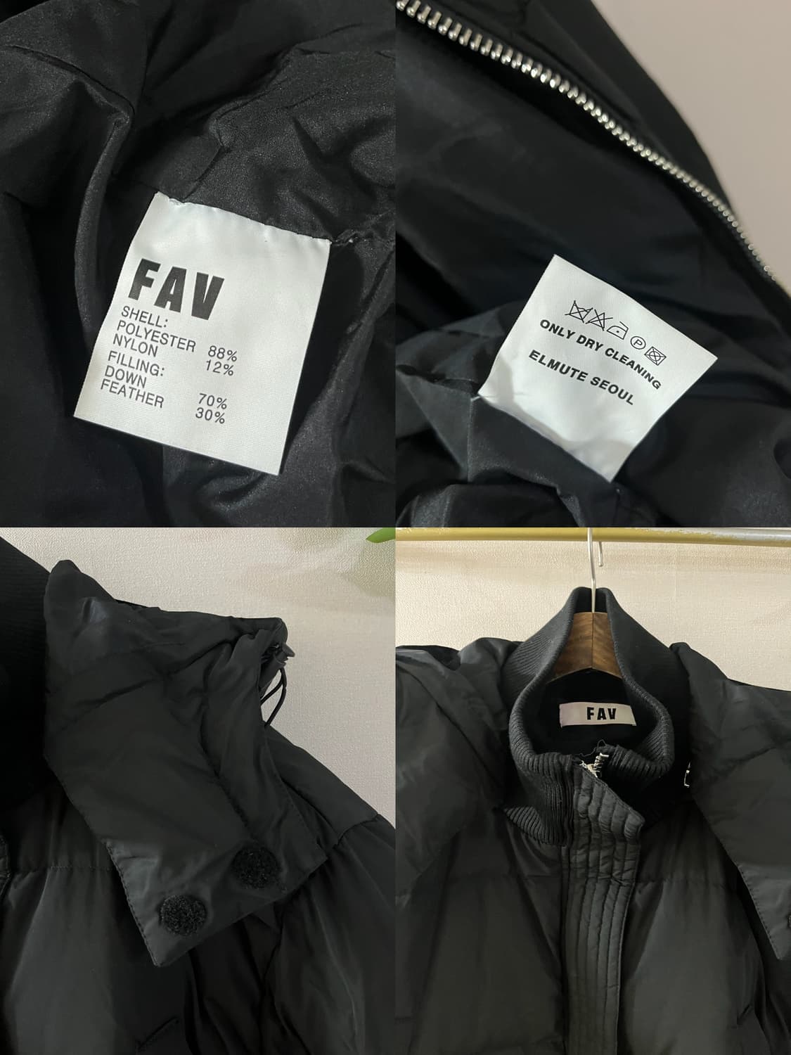 블랙오리털롱패딩 상품이미지10