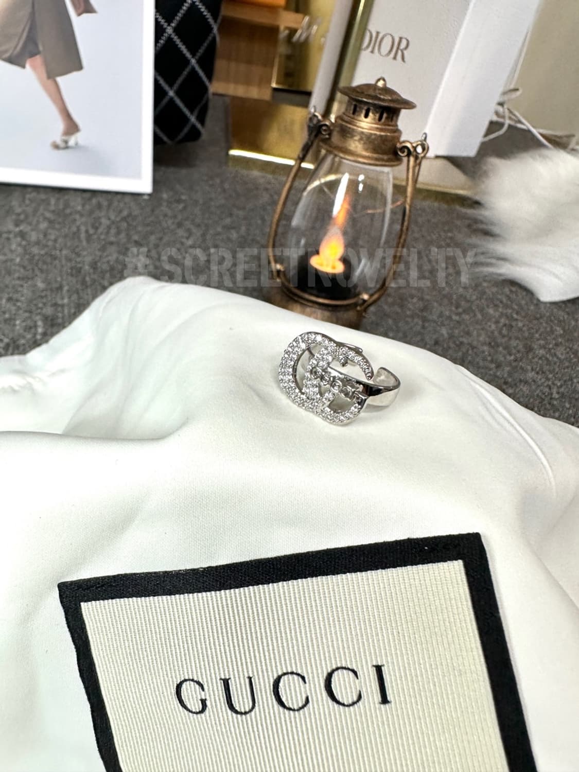 구찌 이니셜 반지 실버 상품이미지9